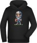 Preview: Hooded Sweatshirt Hoodie Kids - American Football Player Cartoon i494
